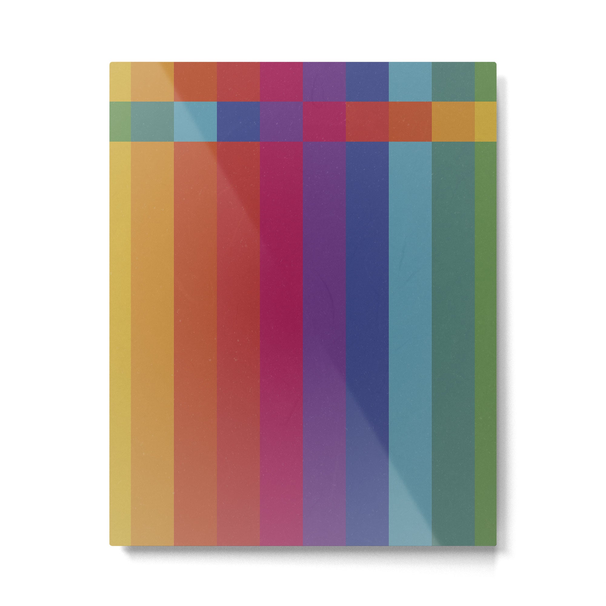 The Color Wheel / Rainbow Stripes Metal Print Gallery Image 6