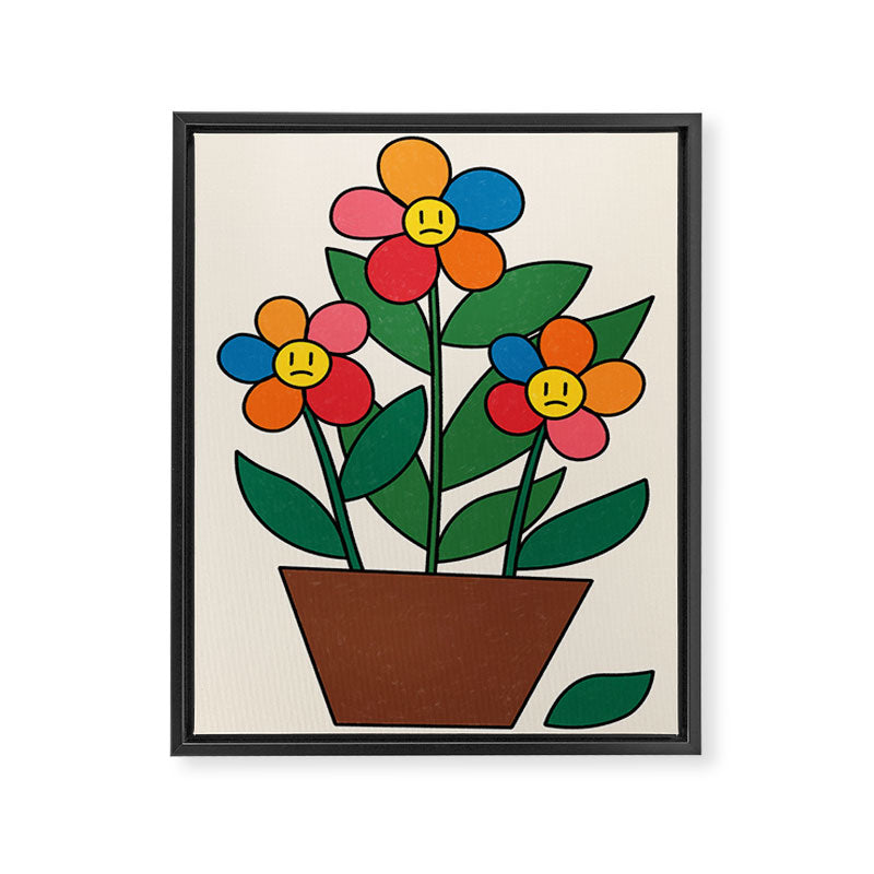 The True Reality / Flowers Framed Canvas Print Gallery Image 6