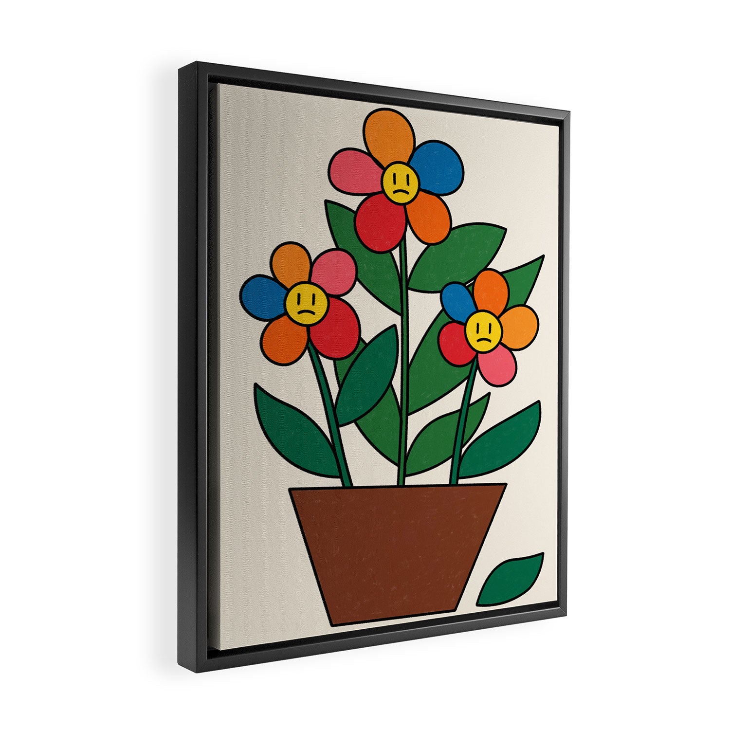 The True Reality / Flowers Framed Canvas Print Gallery Image 2