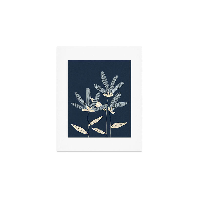 Three Flowers Art Print Gallery Image 1