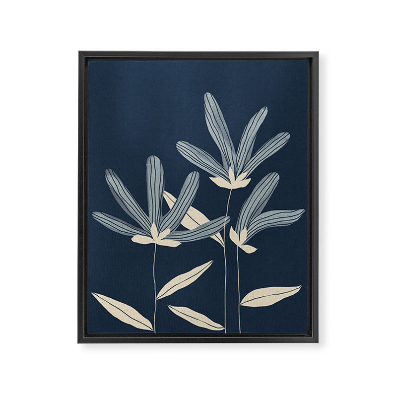 Three Flowers Framed Canvas Print Gallery Image 8