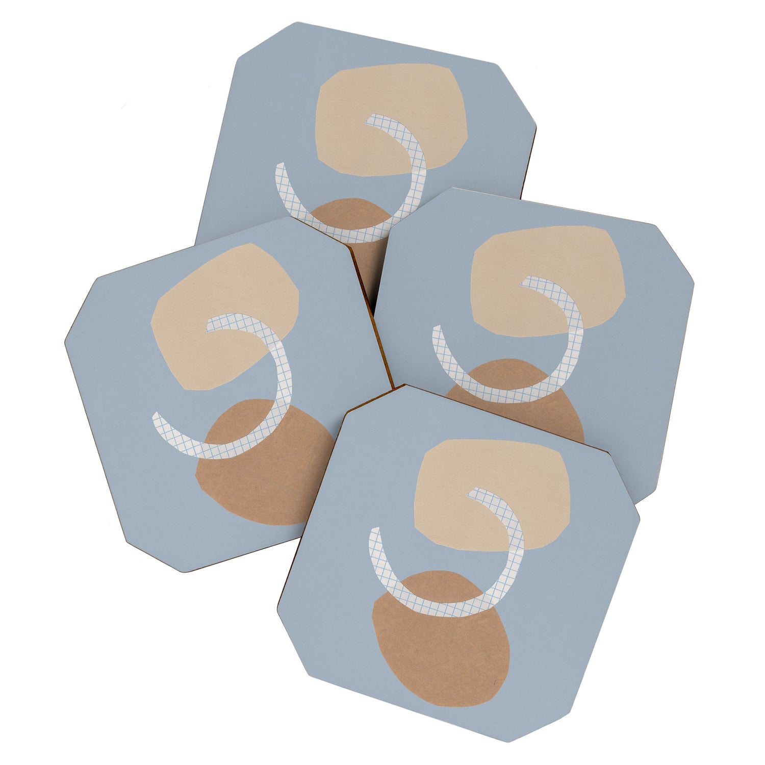 Three Shapes #2 Coaster Gallery Image 1