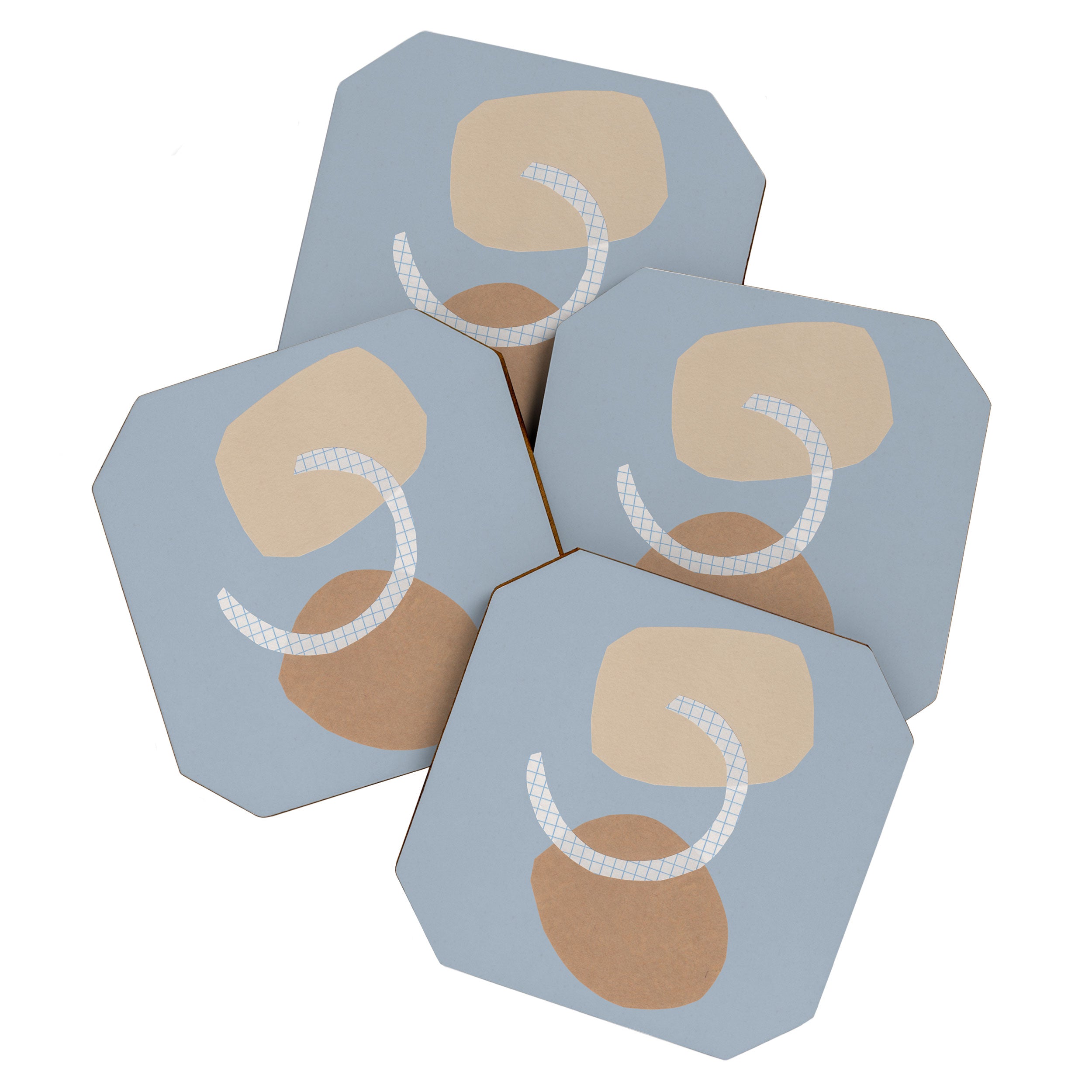Three Shapes #2 Coaster Gallery Image 1