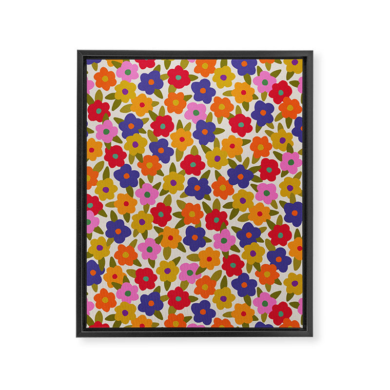 Tiny Flower Pattern #1 Framed Canvas Print Gallery Image 8