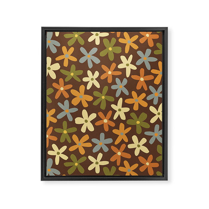 Tiny Flower Pattern #2 Framed Canvas Print Gallery Image 1