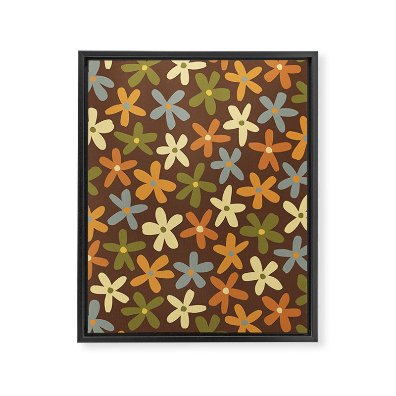 Tiny Flower Pattern #2 Framed Canvas Print Gallery Image 6