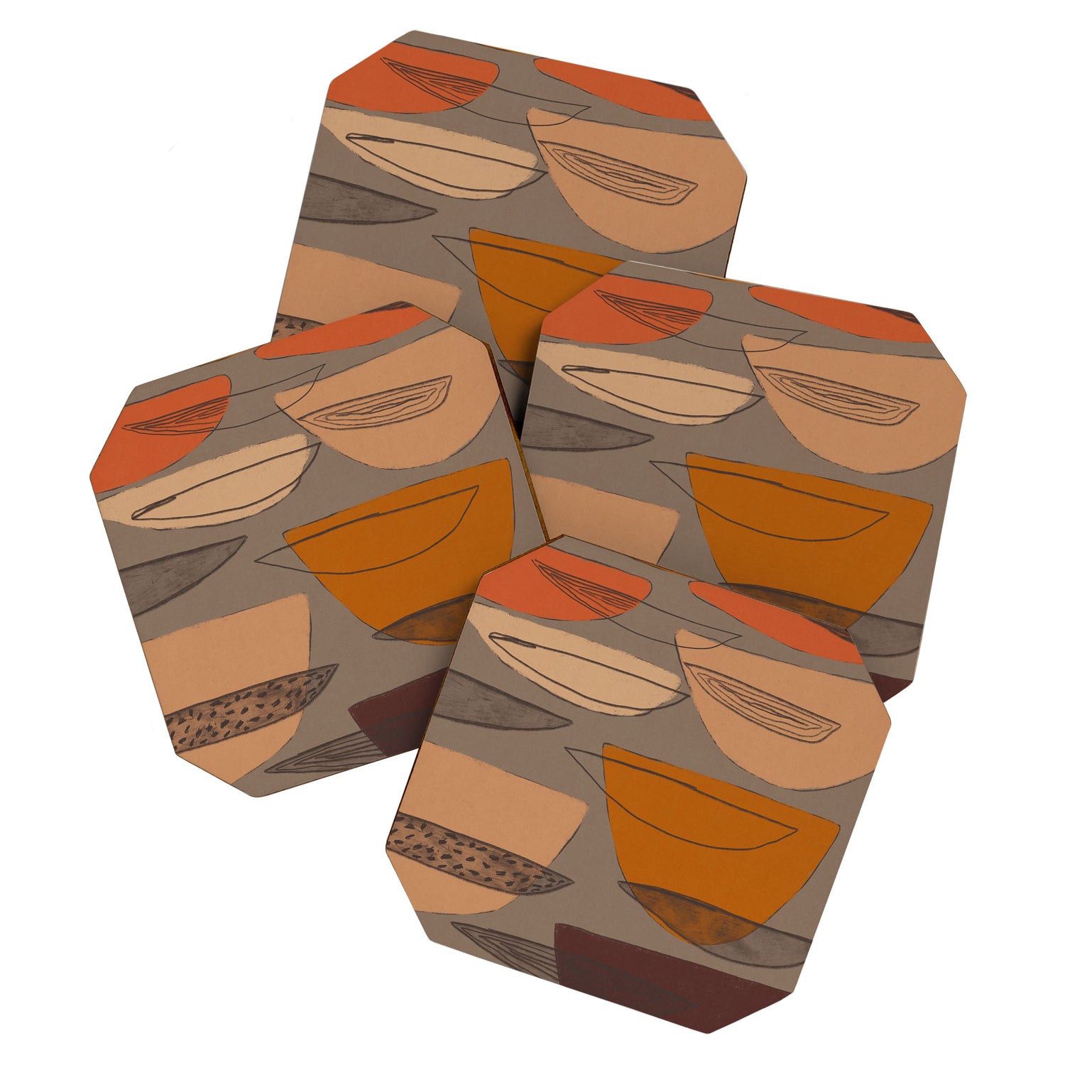 Transparent Shapes #1 Coaster Gallery Image 1