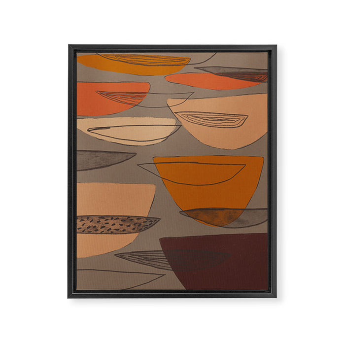 Transparent Shapes #1 Framed Canvas Print Gallery Image 1