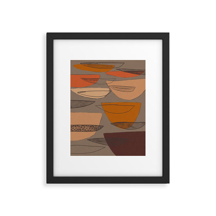 Transparent Shapes #1 Framed Art Print Gallery Image 1