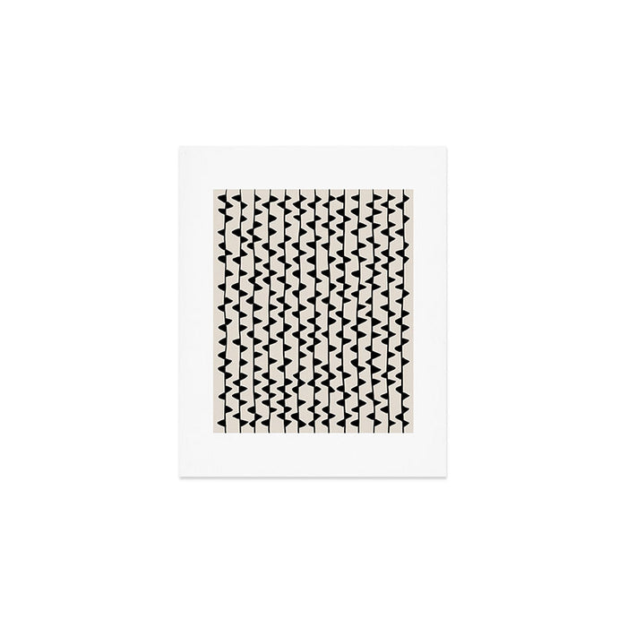Triangles / Black & White Pattern Art Print Gallery Image 1