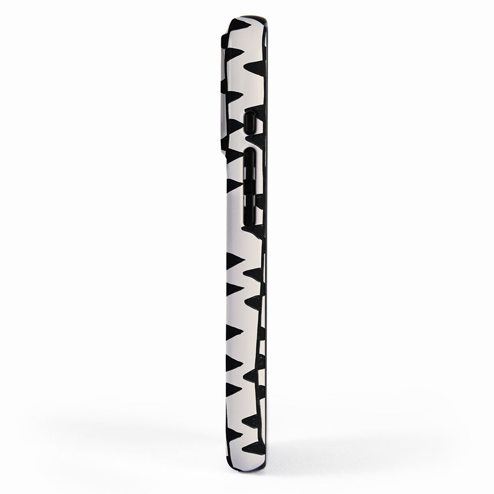 Triangles / Black & White Pattern iPhone Case Gallery Image 2