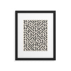 Triangles / Black & White Pattern Framed Art Print Gallery Image 5