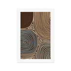 Tribal Pattern in Brown & Gray Art Print Gallery Image 1