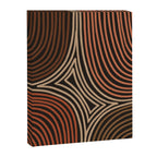 Tribal Pattern in Brown & Soft Red Canvas Print Gallery Image 8