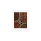 Tribal Pattern in Brown & Soft Red Art Print Gallery Image 1