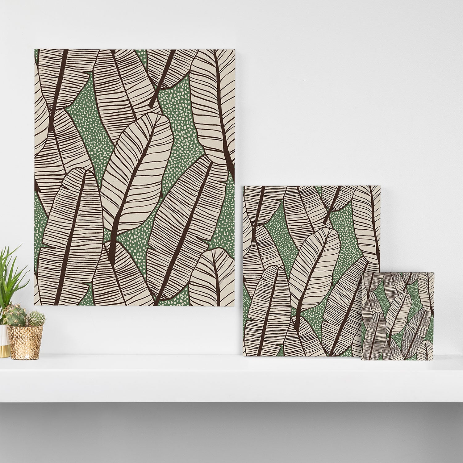 Banana Leaves Canvas Print Gallery Image 3