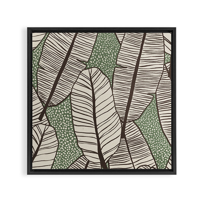 Banana Leaves Framed Canvas Print Gallery Image 1