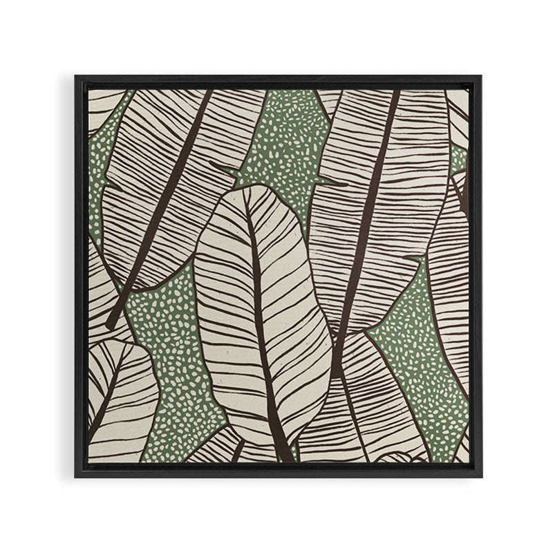 Banana Leaves Framed Canvas Print Gallery Image 3