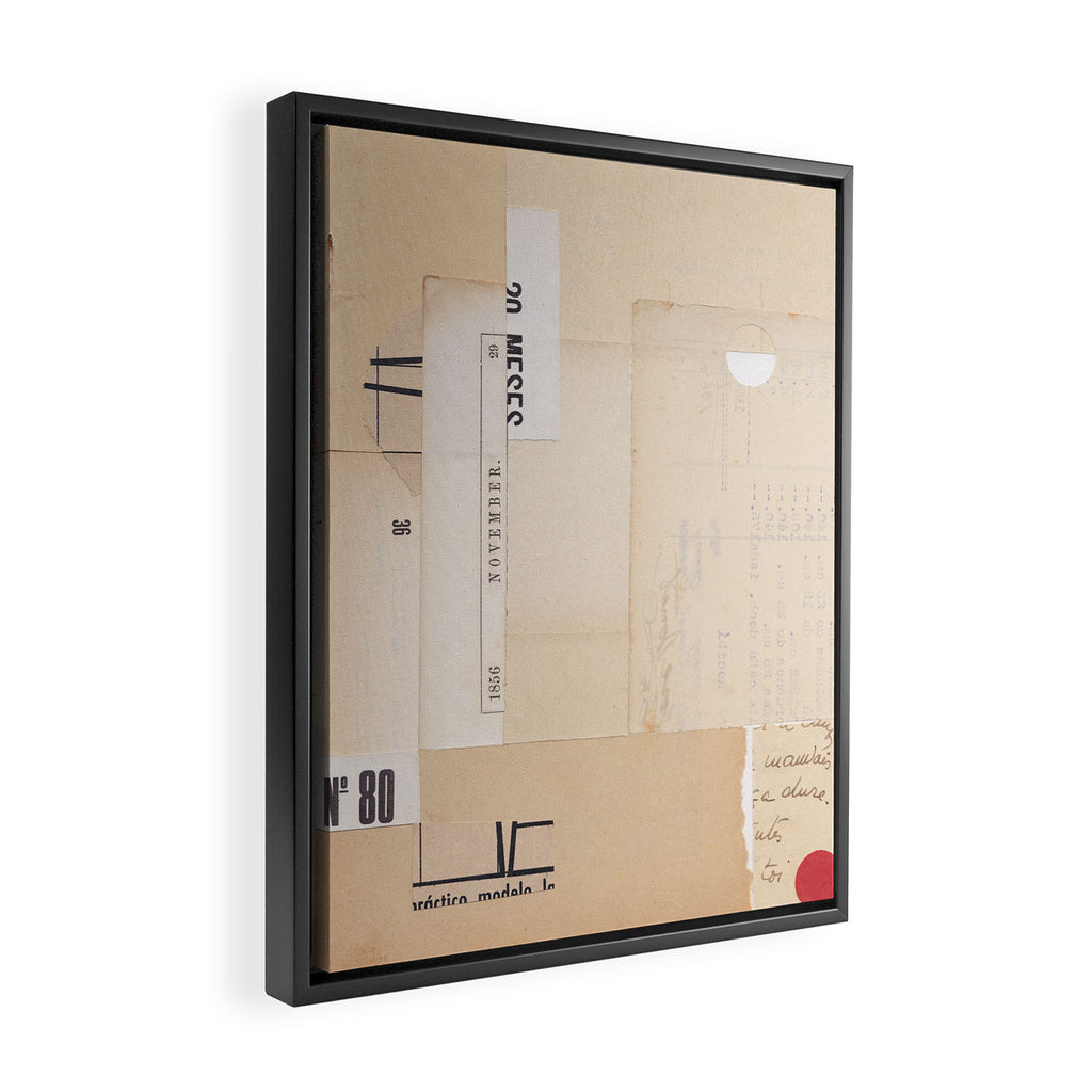 Two Circles Framed Canvas Print Gallery Image 2