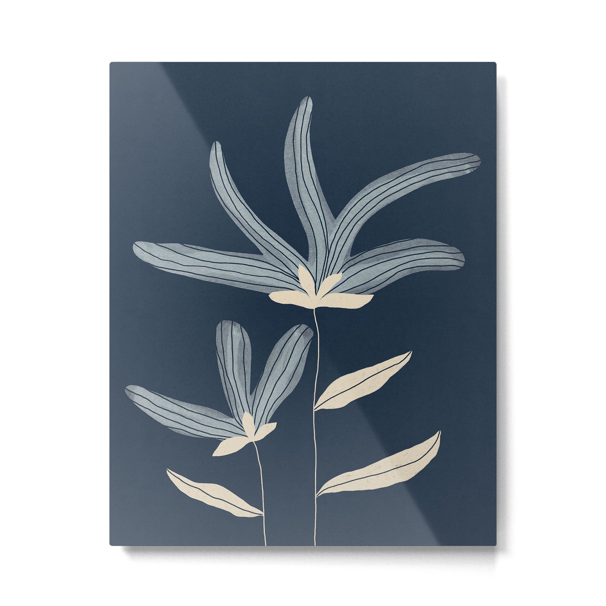 Two Flowers Metal Print Gallery Image 6