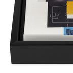 Typography & Shapes / Paper Collage Framed Canvas Print Gallery Image 3