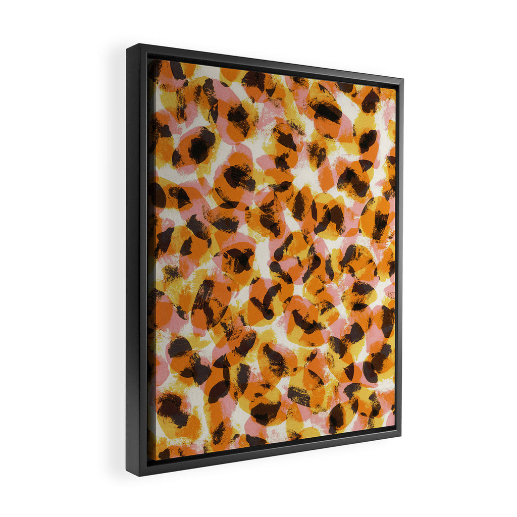 Vibrant Brush Strokes #1 Framed Canvas Print Gallery Image 2