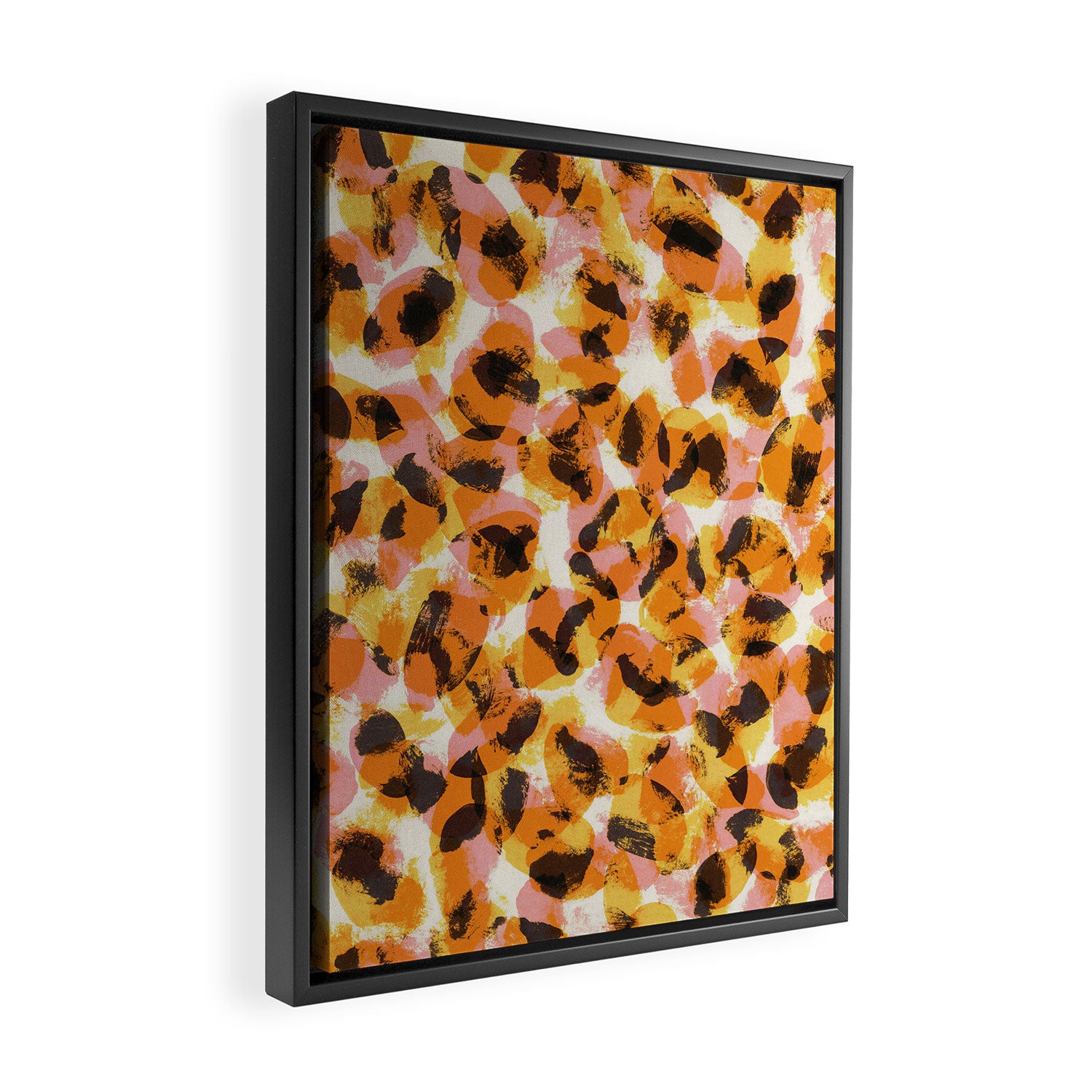 Vibrant Brush Strokes #1 Framed Canvas Print Gallery Image 2