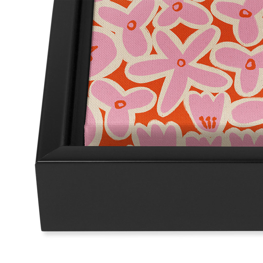Vibrant Summer Pattern #2 Framed Canvas Print Gallery Image 3