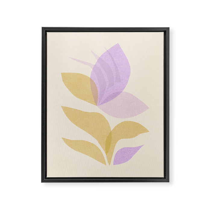 Violet Bloom Framed Canvas Print Gallery Image 1