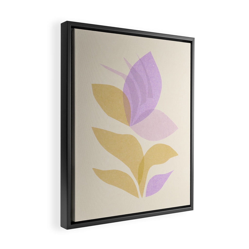 Violet Bloom Framed Canvas Print Gallery Image 2