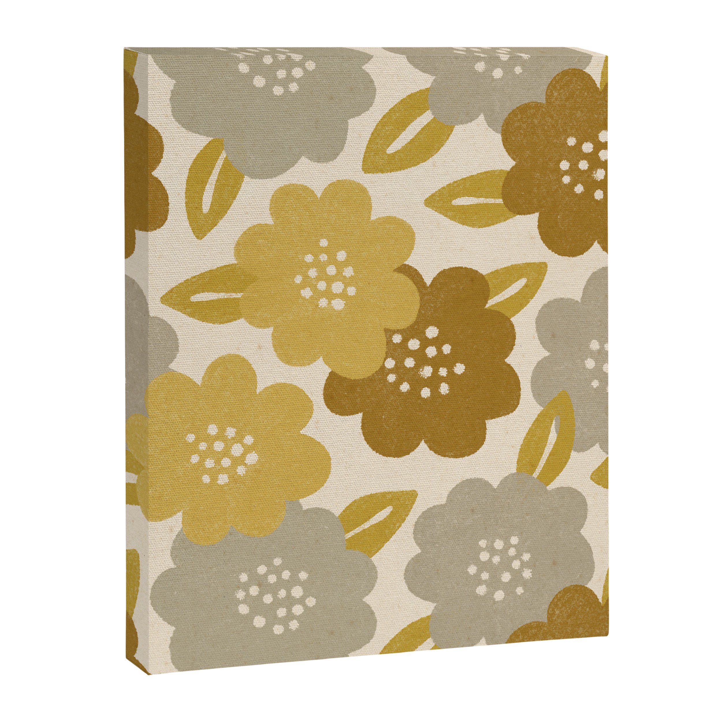 Warm Neutral Floral Pattern Canvas Print Gallery Image 6