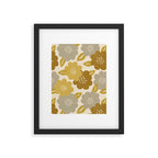 Warm Neutral Floral Pattern Framed Art Print Gallery Image 5