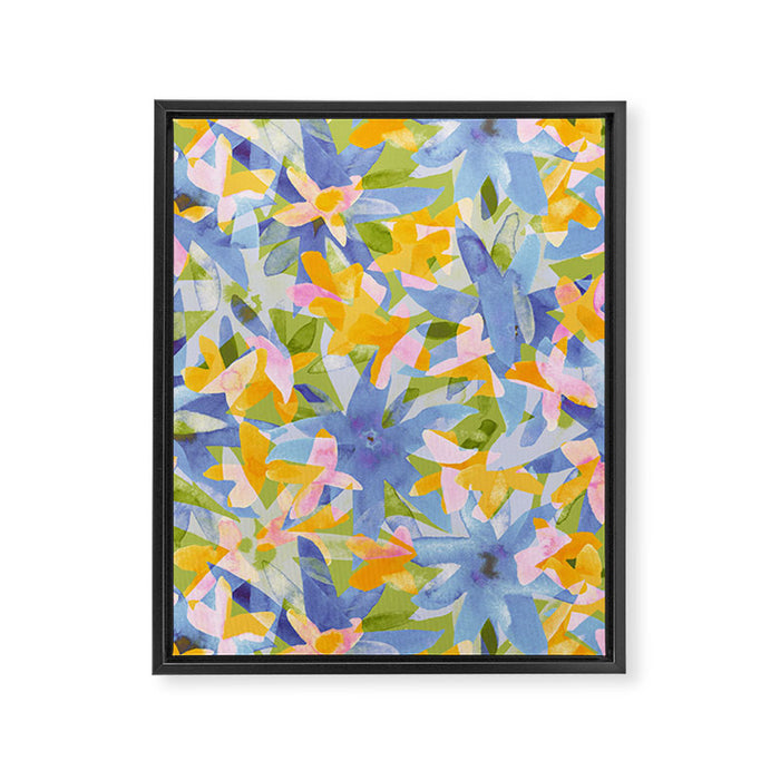 Watercolor Blooms #1 Framed Canvas Print Gallery Image 1