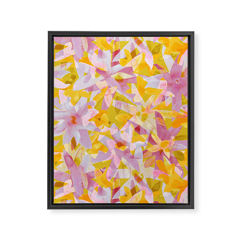 Watercolor Blooms #2 Framed Canvas Print Gallery Image 6