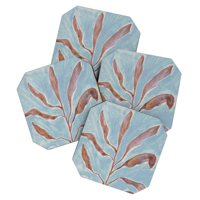 Watercolor Branch #1 Coaster Gallery Image 1