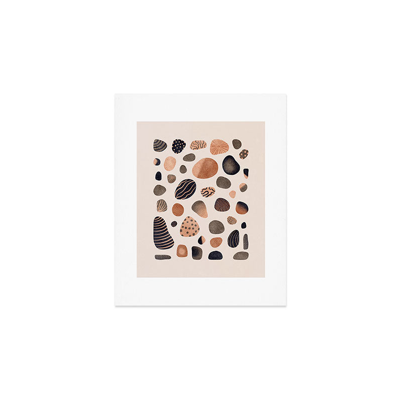 Watercolor Pebbles Art Print Gallery Image 1