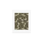 Whimsical Florals / Cream & Green Art Print Gallery Image 1