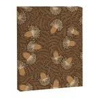 Whimsical Florals / Orange & Brown Canvas Print Gallery Image 8