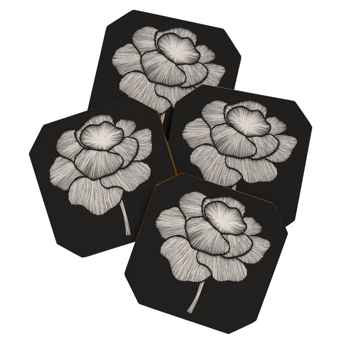 White Peony Coaster Gallery Image 1