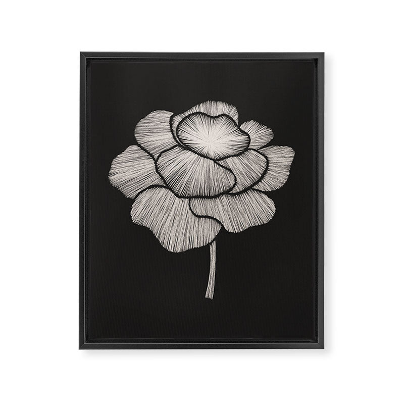 White Peony Framed Canvas Print Gallery Image 6