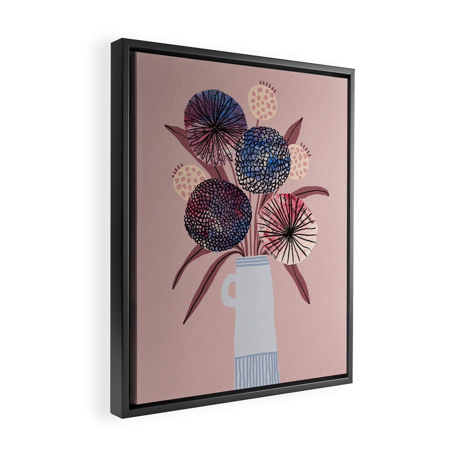 Wildflower Bloom Framed Canvas Print Gallery Image 2