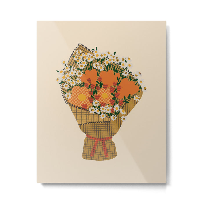 Wildflower Bouquet Metal Print Gallery Image 1