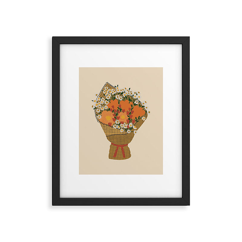 Wildflower Bouquet Framed Art Print Gallery Image 6