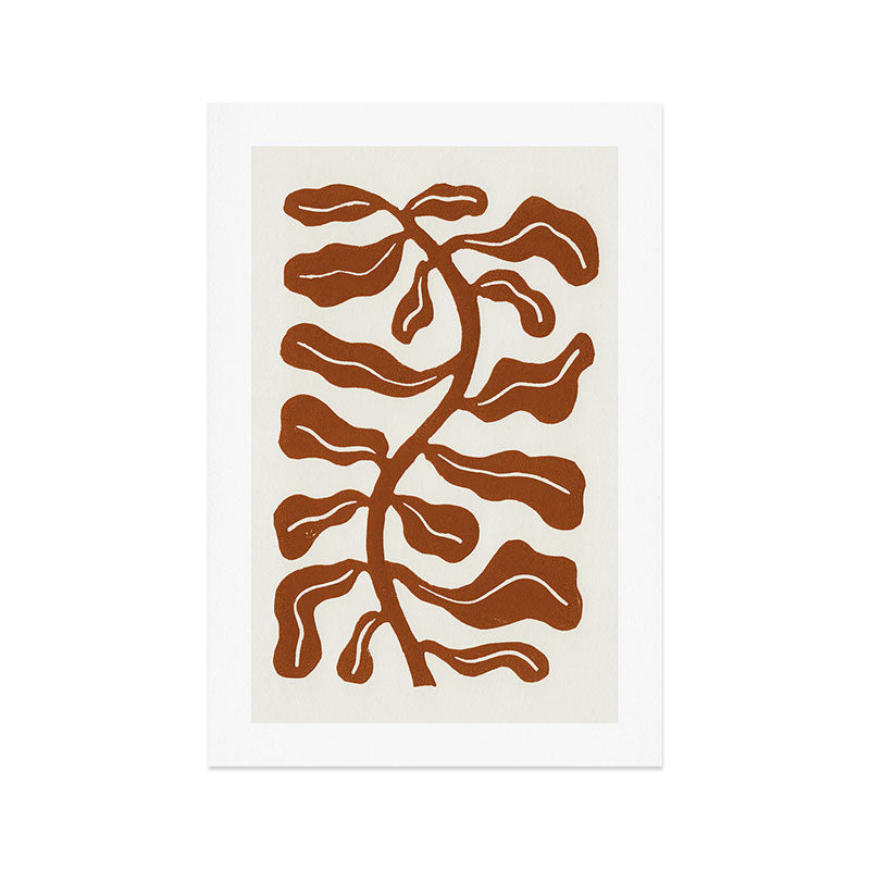 Wind-kissed Plant / Saddle Brown Art Print Gallery Image 1