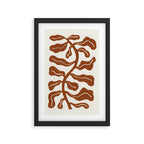 Wind-kissed Plant / Saddle Brown Framed Art Print Gallery Image 2