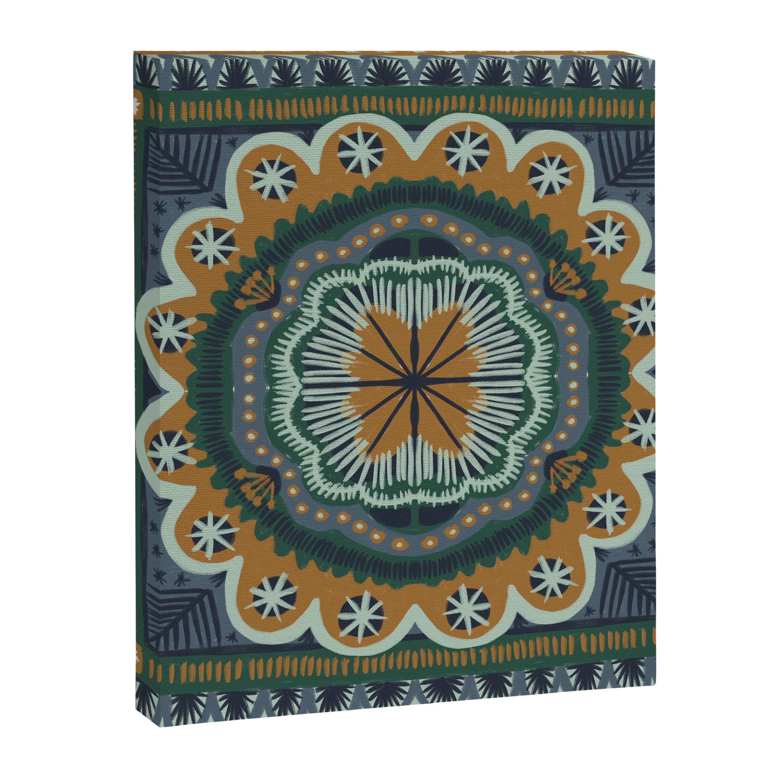 Winter Symmetric Pattern Canvas Print Gallery Image 8