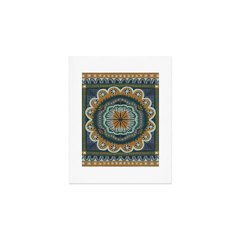 Winter Symmetric Pattern Art Print Gallery Image 1