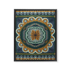 Winter Symmetric Pattern Framed Canvas Print Gallery Image 8