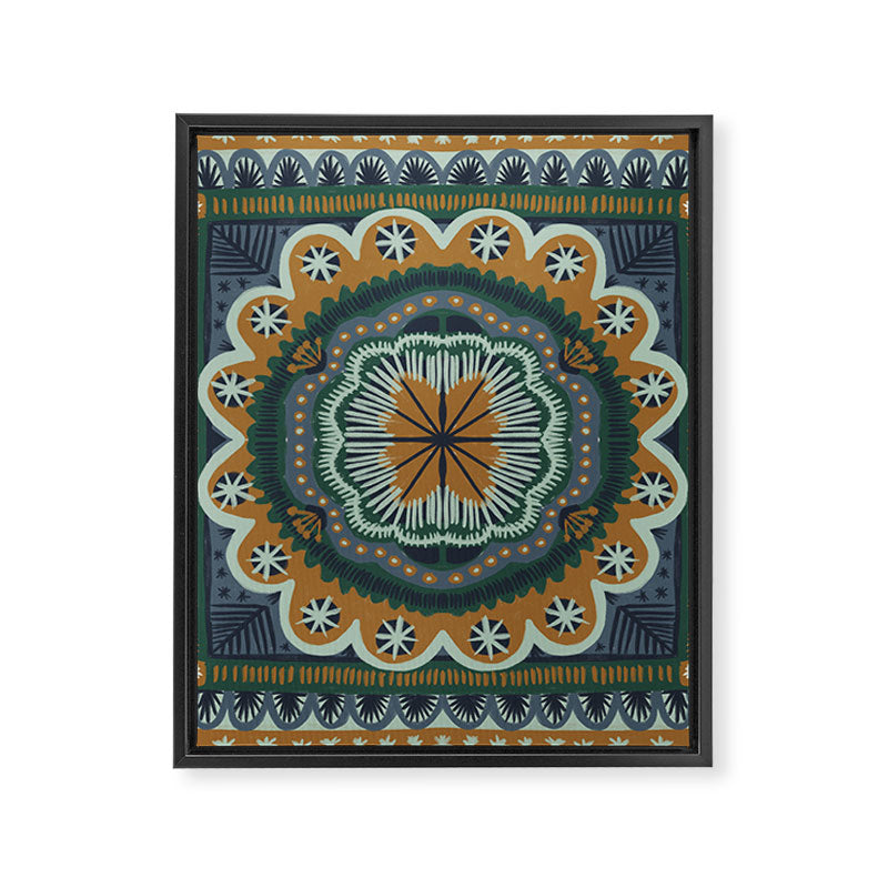 Winter Symmetric Pattern Framed Canvas Print Gallery Image 8