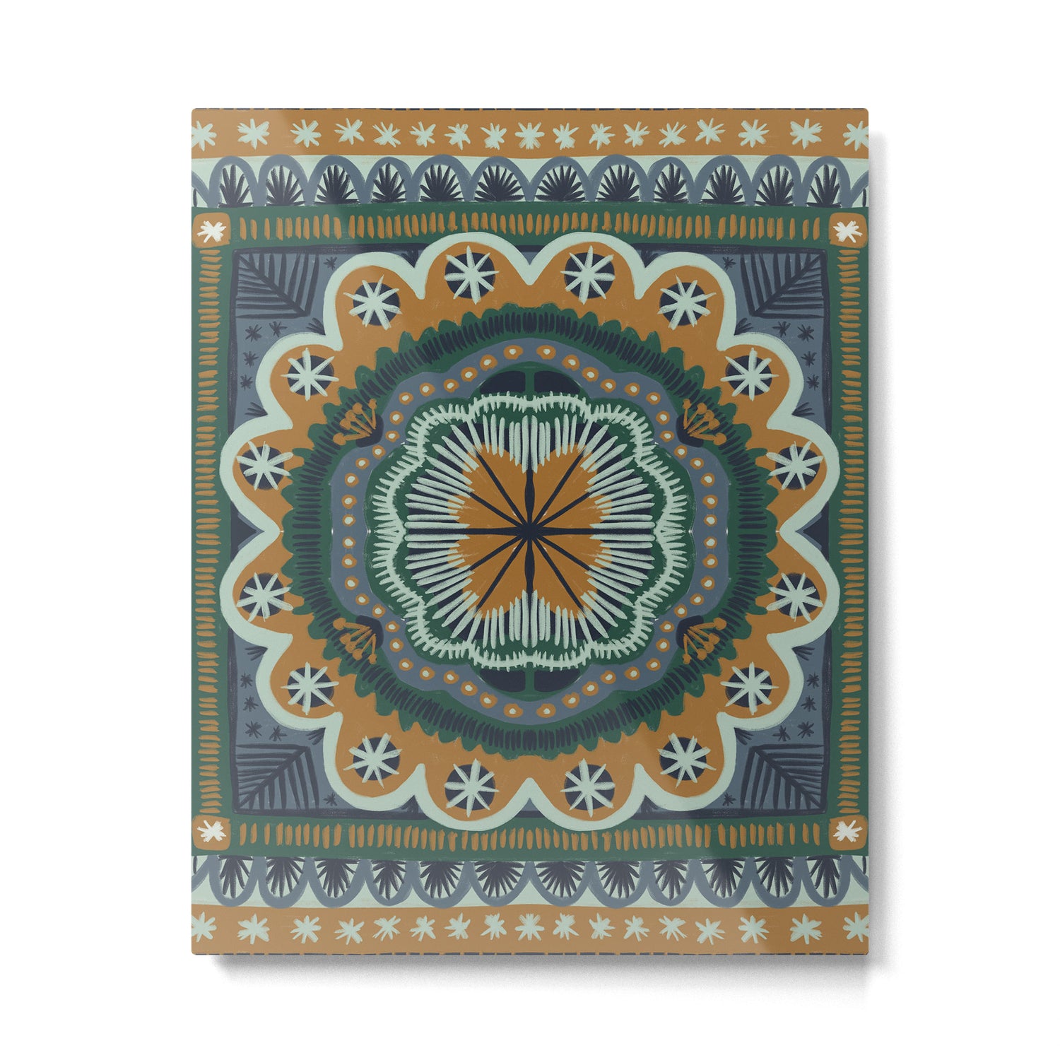 Winter Symmetric Pattern Metal Print Gallery Image 6